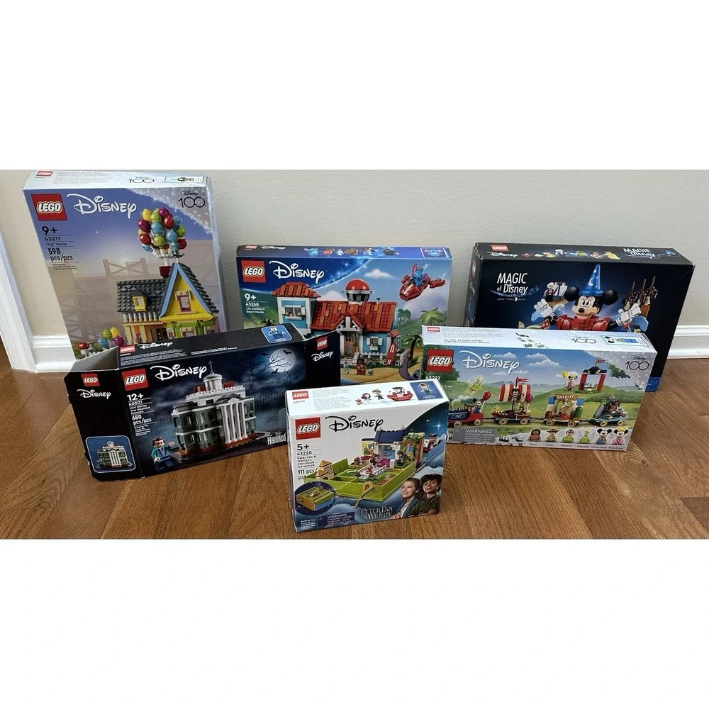 LEGO Disney Lot Of 6 Boxes 21352 43217 43268 40521 43212 43220 EMPTY BOXES ONLY